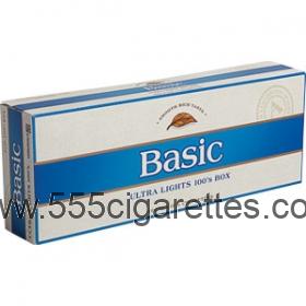 Basic Blue 100's cigarettes