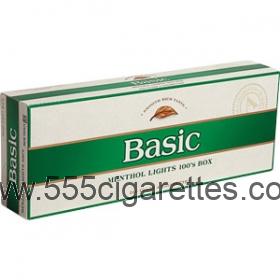 Basic Menthol Gold 100's cigarettes