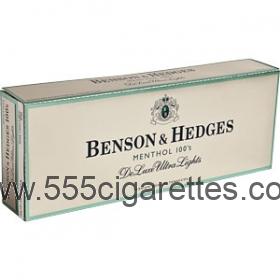  Benson & Hedges 100's DeLuxe Menthol cigarettes - 555cigarettes.com