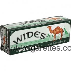 Camel Wides Menthol box cigarettes