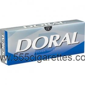Doral Silver 100's cigarettes