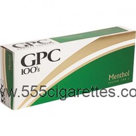 GPC Menthol 100's cigarettes