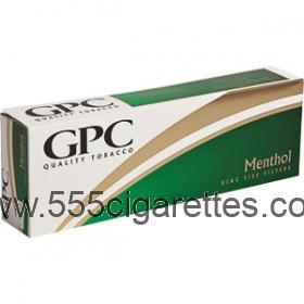 GPC Menthol King cigarettes