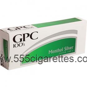 GPC Menthol Silver 100's cigarettes