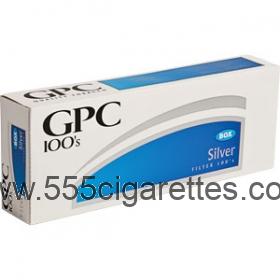 GPC Silver 100's cigarettes