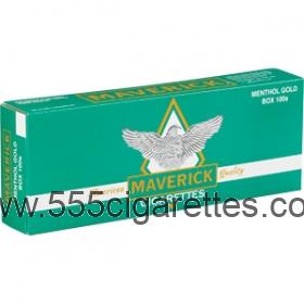  Maverick Menthol Gold 100's cigarettes - 555cigarettes.com