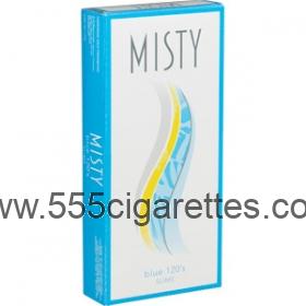 Misty Blue 100's cigarettes