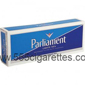 Parliament lights 100's cigarettes