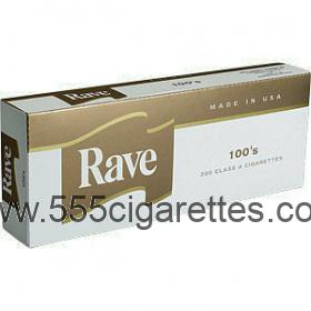 Rave Gold 100's cigarettes