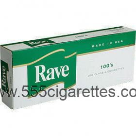 Rave Menthol Dark Green 100's cigarettes