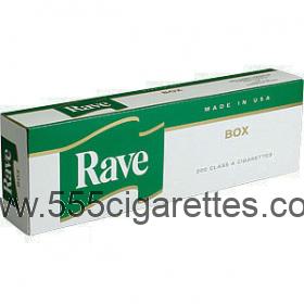 Rave Menthol Dark Green Kings cigarettes