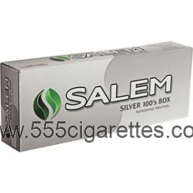  Salem Silver 100's box cigarettes - 555cigarettes.com