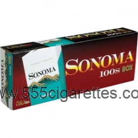 Sonoma Menthol Dark Green 100's cigarettes