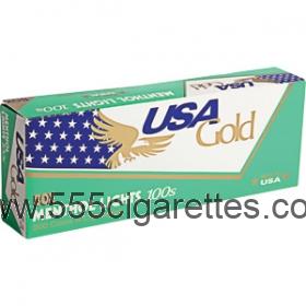 USA Gold Menthol Green 100's cigarettes