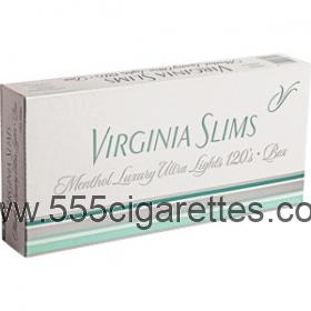  Virginia Slims 120's Menthol Silver cigarettes - 555cigarettes.com