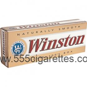 Winston Gold 100's box cigarettes